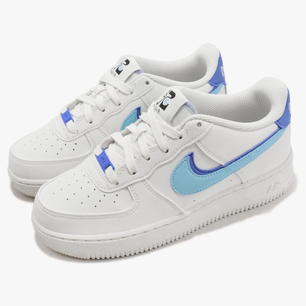 Worn once. NIKE Air Force 1 LV8. Big kids size 7
